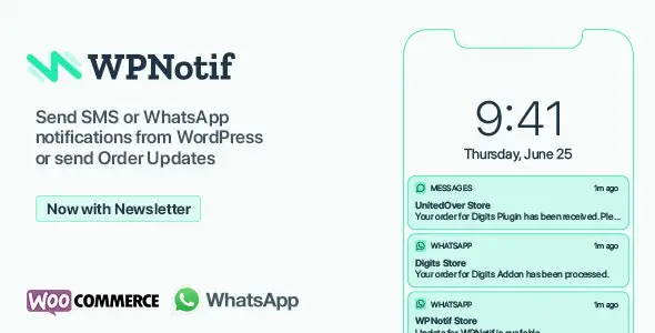 WPNotif – WordPress SMS & WhatsApp Message Notifications