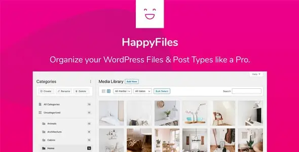 HappyFiles Pro – Organize your WordPress Media Files & Post Types like a Pro