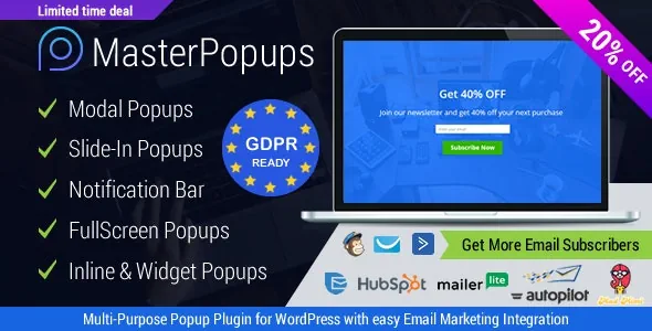 Master Popups – WordPress Popup Plugin For Lead Generation
