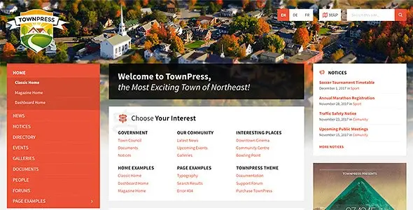 townpress theme