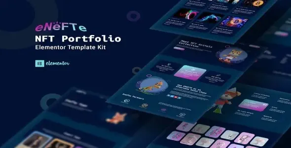 Enefte – NFT Portfolio Elementor Template Kit