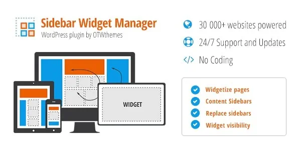 Sidebar Widget Manager for WordPress