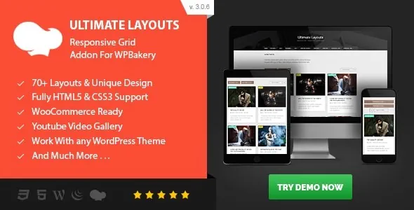 Ultimate Layouts – Responsive Grid & Youtube Video Gallery – Addon For WPBakery Page Builder