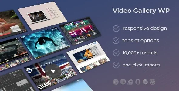 Video Gallery WordPress Plugin /w YouTube, Vimeo