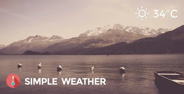 Weather WordPress Shortcode & Widget Simple Weather Plugin