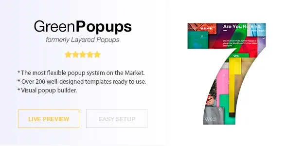 Green Popups (+Popups Library) – Popup Plugin for WordPress
