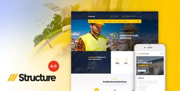 Structure – Construction Industrial Factory WordPress Theme