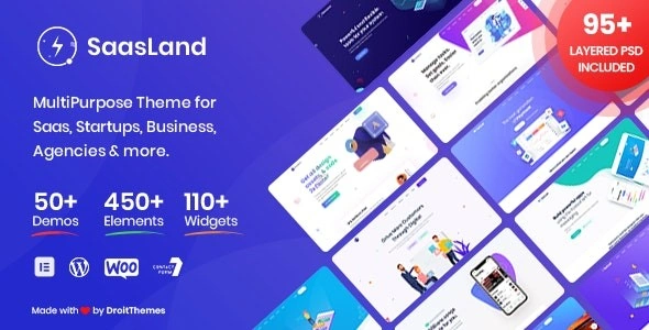 Saasland – MultiPurpose WordPress Theme for Startup Business