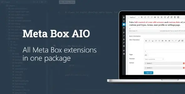 Meta Box AIO – WordPress Custom Fields and Custom Meta Boxes Framework