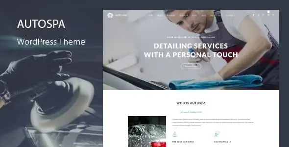 Auto Spa – Car Wash WordPress Theme