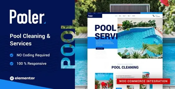 Pooler – Swimming Pool Cleaning Services WordPress Theme