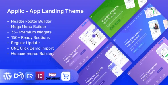 Applic – App Landing WordPress Theme