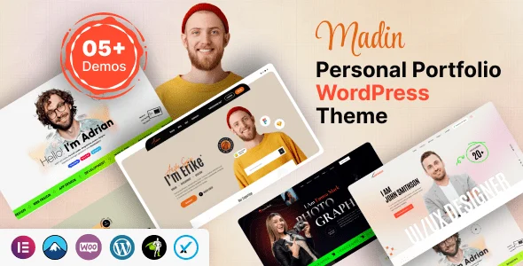 Madin – Personal Portfolio WordPress Theme