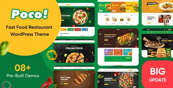 Poco – Fast Food Restaurant WordPress Theme