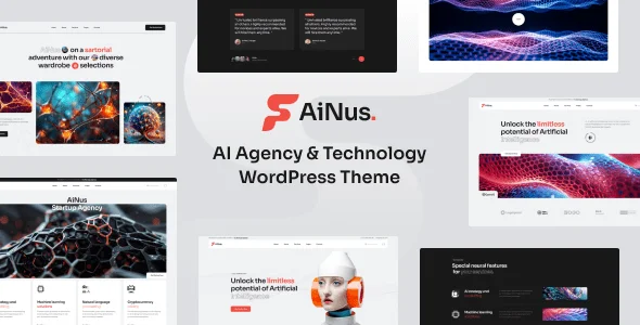 Ainus – AI Agency & Technology WordPress Theme