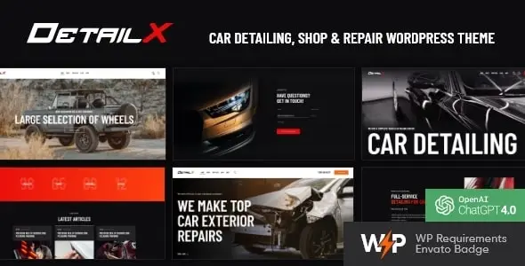 DetailX – Car Detailing, Shop & Repair Theme
